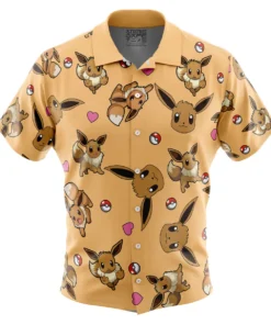 Chemise hawaïenne Motif Évoli Pokémon