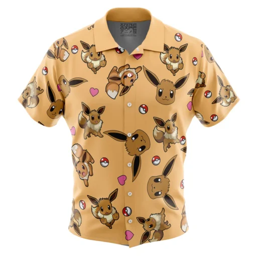 Chemise hawaïenne Motif Évoli Pokémon