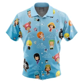 Chemise hawaïenne Chibi Équipage du Chapeau de Paille One Piece