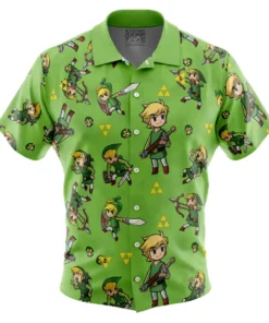 Chemise hawaïenne Motif Link Zelda