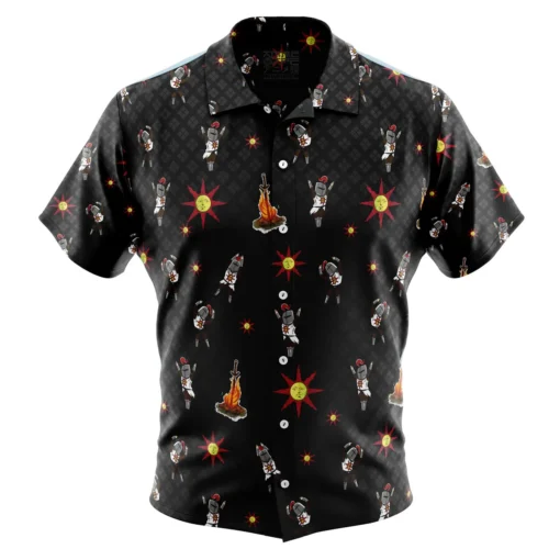 Chemise hawaïenne Motif Praise The Sun Dark Souls – Image 2