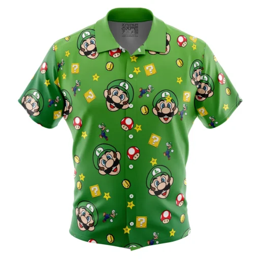 Chemise hawaïenne Motif Luigi Mario Bros – Image 2