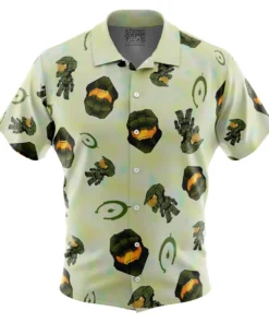 Chemise hawaïenne Motif Halo Gaming