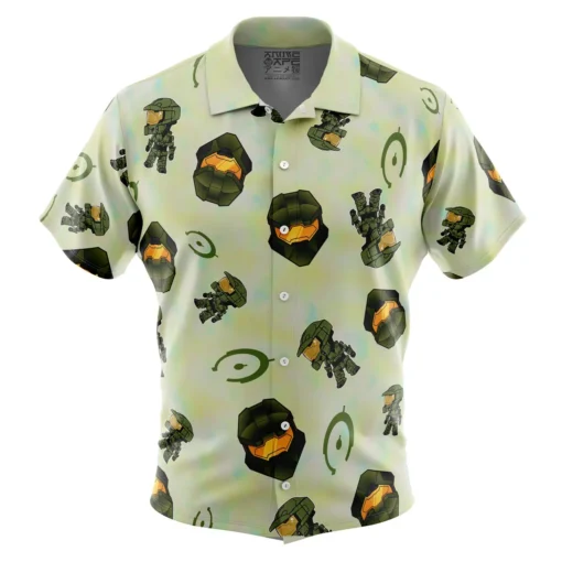 Chemise hawaïenne Motif Halo Gaming