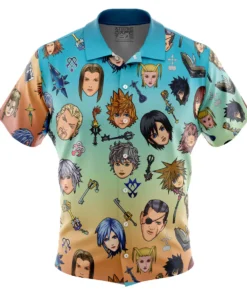 Chemise hawaïenne Kingdom Hearts Pattern