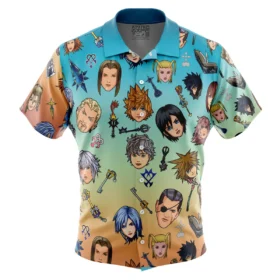 Chemise hawaïenne Kingdom Hearts Pattern