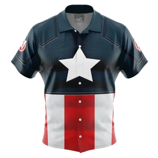 Chemise hawaïenne Captain America Marvel