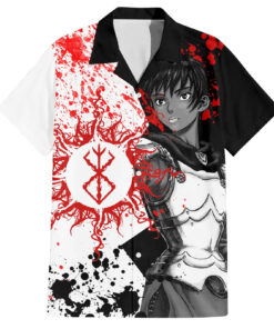 Chemise hawaïenne Casca Berserk Style Sombre