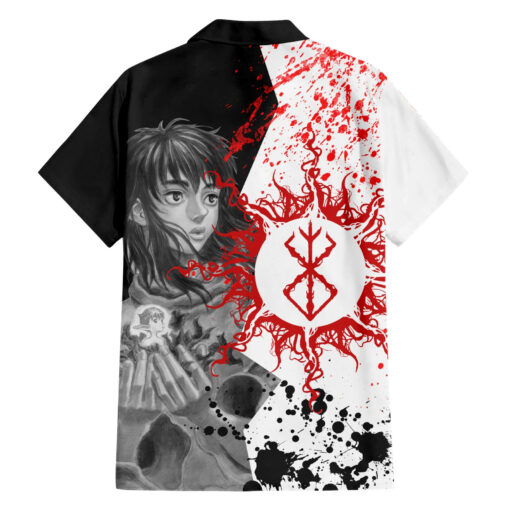 Chemise hawaïenne Casca Berserk Style Sombre – Image 2