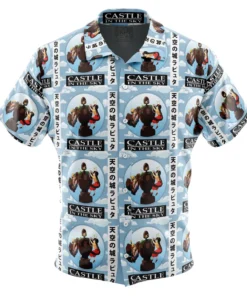 Chemise hawaïenne Château dans le ciel Studio Ghibli