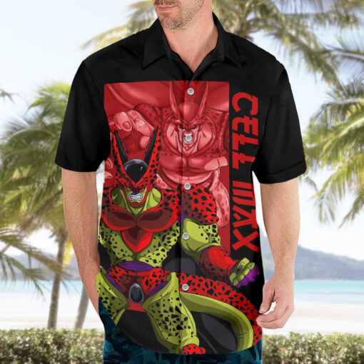 Chemise hawaïenne Cell Max Dragon Ball Artistique – Image 3