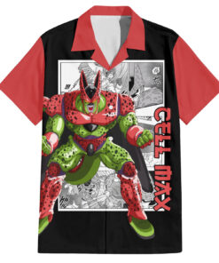 Chemise hawaïenne Cell Max Dragon Ball Manga