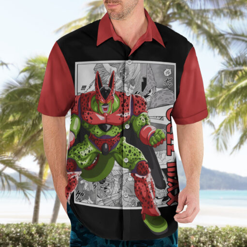 Chemise hawaïenne Cell Max Dragon Ball Manga – Image 3