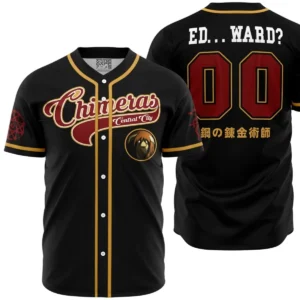 Maillot de baseball Chimères de Central City Fullmetal Alchemist