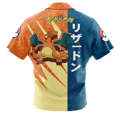 Chemise hawaïenne Attaque Dracaufeu Pokémon – Image 2