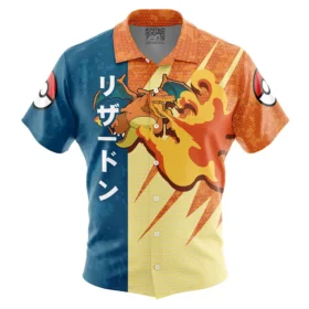 Chemise hawaïenne Attaque Dracaufeu Pokémon