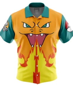 Chemise hawaïenne Visage Dracaufeu Pokémon