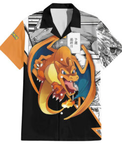 Chemise hawaïenne Dracaufeu Style Manga
