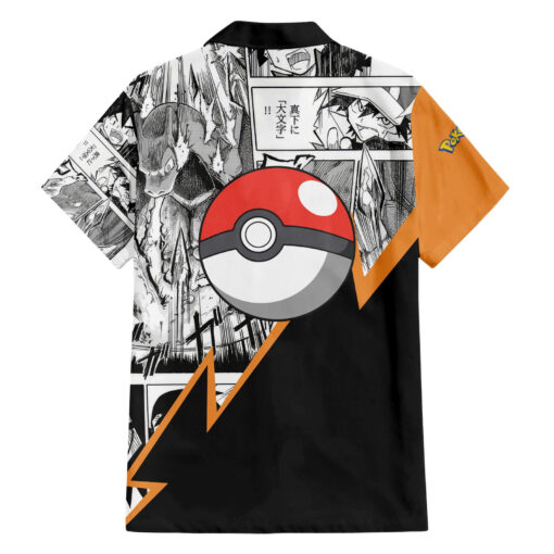Chemise hawaïenne Dracaufeu Style Manga – Image 2