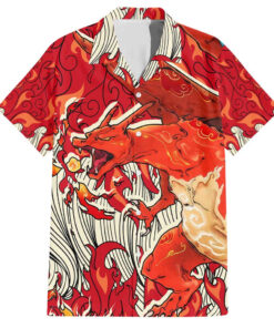 Chemise hawaïenne Dracaufeu Pokémon