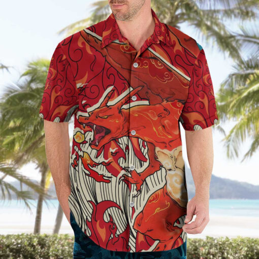 Chemise hawaïenne Dracaufeu Pokémon – Image 3