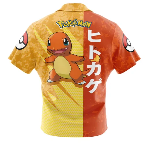 Chemise hawaïenne Salamèche Attaque Pokémon – Image 2