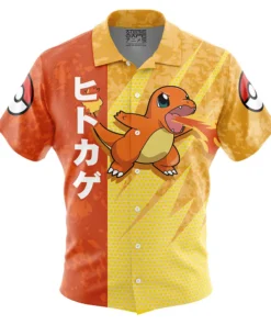 Chemise hawaïenne Salamèche Attaque Pokémon