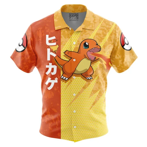 Chemise hawaïenne Salamèche Attaque Pokémon
