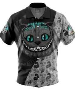 Chemise hawaïenne Cheshire Cat Alice au Pays des Merveilles