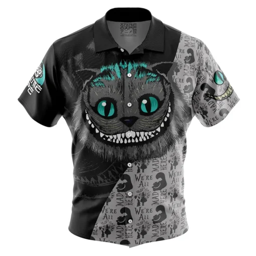 Chemise hawaïenne Cheshire Cat Alice au Pays des Merveilles