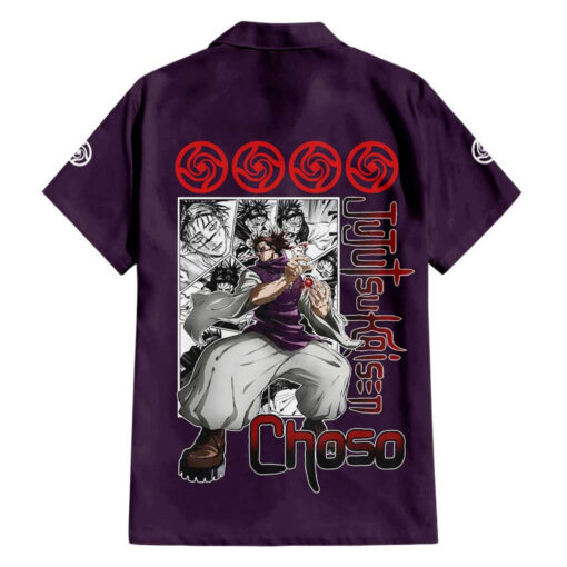 Chemise hawaïenne Choso Jujutsu Kaisen style manga – Image 2