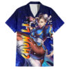 Chemise hawaïenne Chun-Li Street Fighter style manga