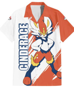 Chemise hawaïenne Pyrobut Pokémon style manga