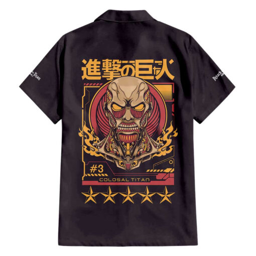 Chemise hawaïenne Titan Colossal L’Attaque des Titans – Image 2