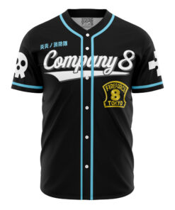 Maillot de baseball Shinra Compagnie 8 Fire Force