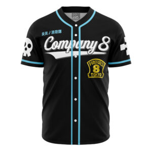 Maillot de baseball Shinra Compagnie 8 Fire Force