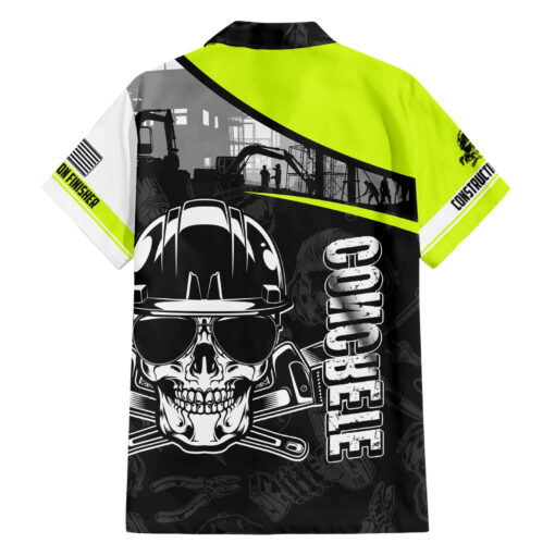 Chemise hawaïenne Crâne Finisseur Béton – Image 2