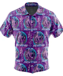 Chemise hawaïenne Cosmic Mewtwo Pokémon
