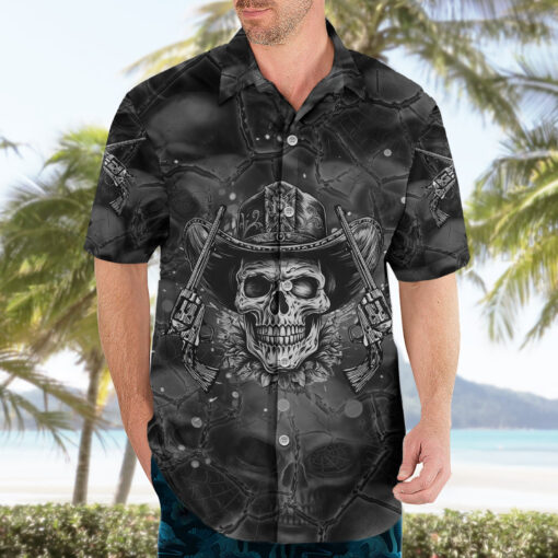 Chemise hawaïenne Crâne Cowboy – Image 3