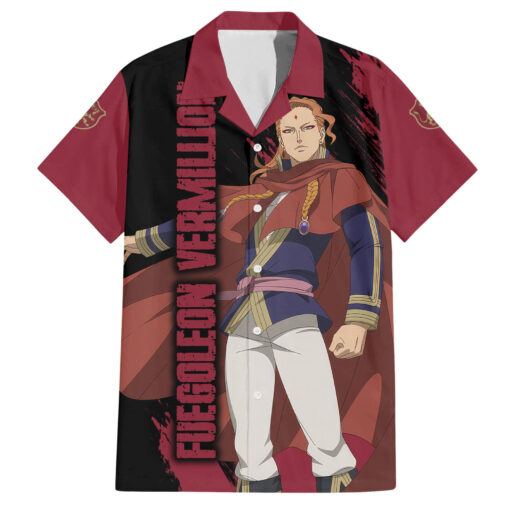 Chemise hawaïenne Fuegoleon Vermillion Black Clover