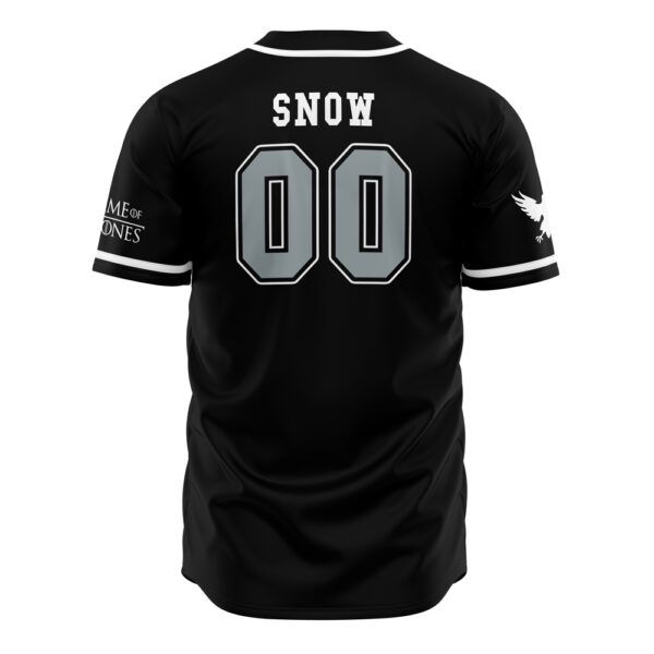 Maillot de baseball Corbeaux Neige Game of Thrones – Image 2