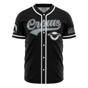 Maillot de baseball Corbeaux Neige Game of Thrones