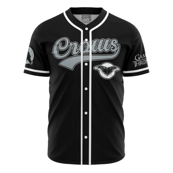Maillot de baseball Corbeaux Neige Game of Thrones