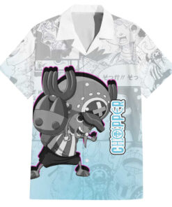 Chemise hawaïenne Chopper mignon One Piece style manga