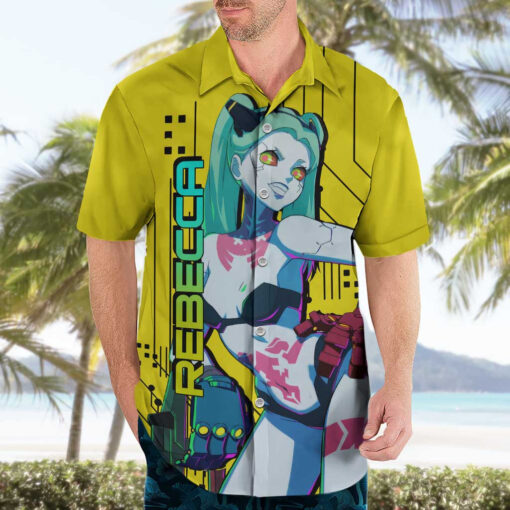 Chemise hawaïenne Rebecca Cyberpunk Edgerunners – Image 3