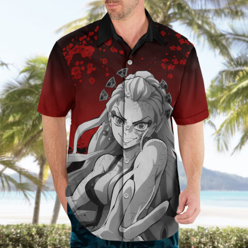 Chemise hawaïenne Daki Demon Slayer style japonais – Image 3