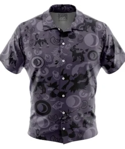 Chemise hawaïenne Pokémon Sombre