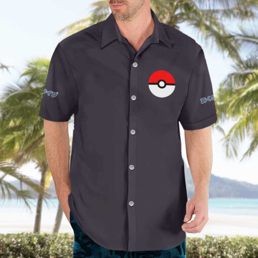 Chemise hawaïenne Pokémon type Ténèbres – Image 3