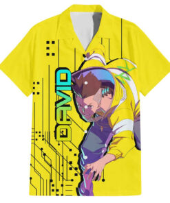 Chemise hawaïenne David Cyberpunk Edgerunners