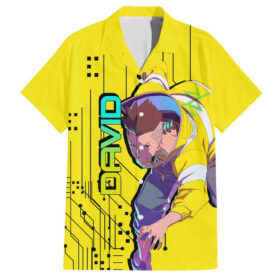 Chemise hawaïenne David Cyberpunk Edgerunners